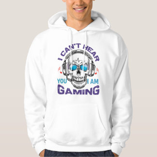 Veste À Capuche T-shirt crâne de jeu - Graphique crâne de joueur C