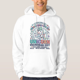 Veste À Capuche T-Shirt D Typographie Gras Dept Ingénierie Licorne