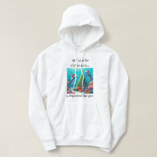 Veste À Capuche T-shirt dauphin de Noël