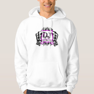 Veste À Capuche T-shirt de crête de la règle du DJ de fille