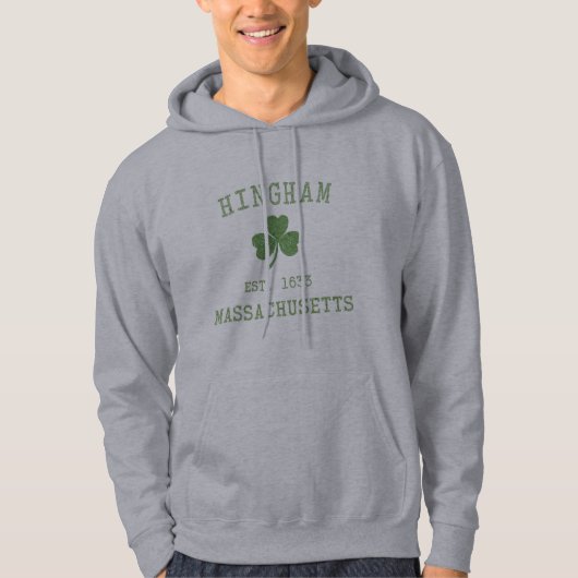 Veste À Capuche T-shirt de Hingham MA (Devant)