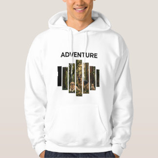 Veste À Capuche T-Shirt de randonnée avec chiens en forêt
