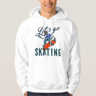 Veste À Capuche T-Shirt de skateboard à squelette | Street Art de