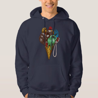 Veste À Capuche T-Shirt d'entraînement à la crème glacée