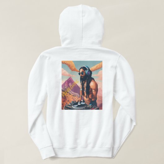 Veste À Capuche "T-shirt DJ Groove Vibes" (Design dos)