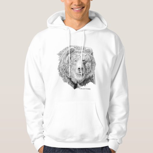 Veste À Capuche T-shirt d'ours gris (Devant)