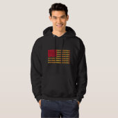 Veste À Capuche T-Shirt Drapeau Afro-Américain (Devant entier)