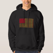 Veste À Capuche T-Shirt Drapeau Afro-Américain (Devant)