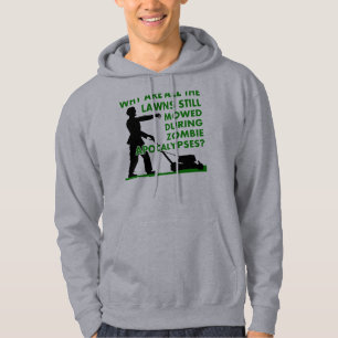 Veste À Capuche T-Shirt Drôle Coupe De Gazon Apocalypse De Zombie