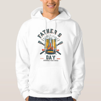 Veste À Capuche T-shirt drôle de fête des pères bière & BBQ