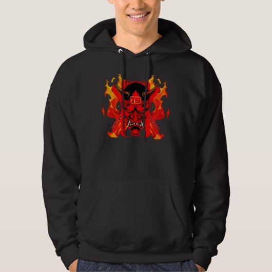 Veste À Capuche T-Shirt Evil Samurai  (Devant)