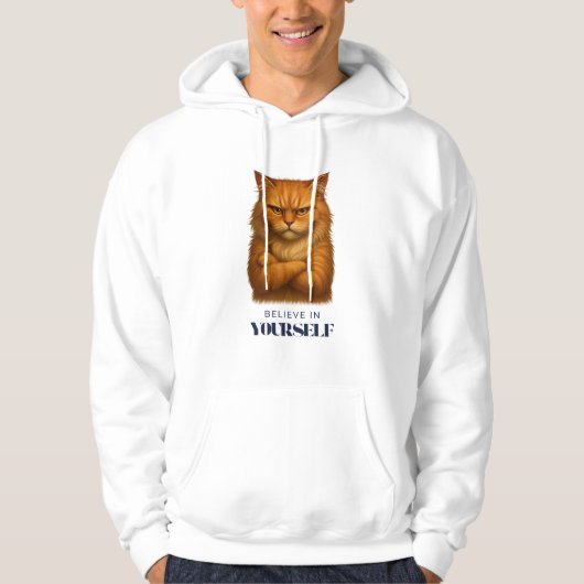 Veste À Capuche T-shirt Feline Confidence (Devant)