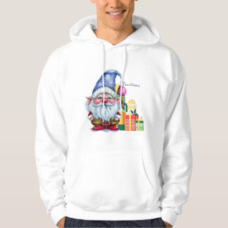 Veste À Capuche T-shirt Festif Gnome de Noël – Vacances Mignonnes