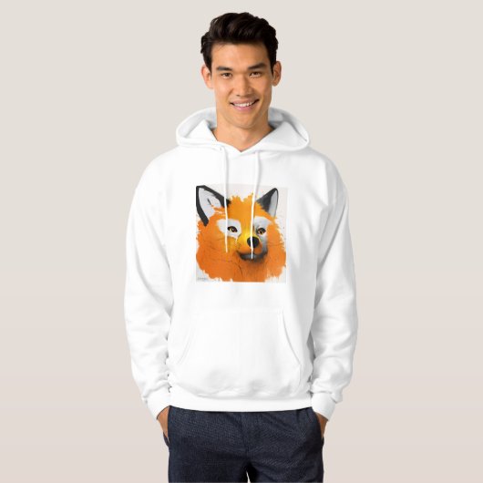 Veste À Capuche T-Shirt Fox Intelligent - Embrassez Votre Côté Sau (Devant entier)