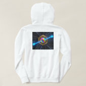 Veste À Capuche t-shirt futuriste art géométrique sci-fi fashio (Design dos)