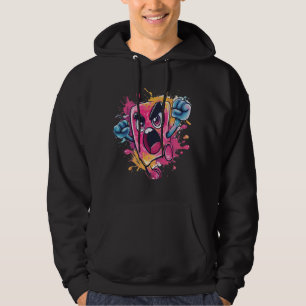 Veste À Capuche T-shirt graphique criant Popsicle en colère