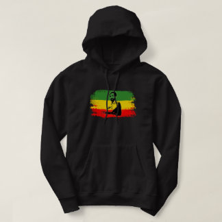 Veste À Capuche T-shirt Haile Selassie DARK à 2 faces