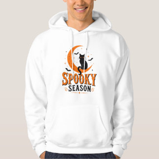 Veste À Capuche T-shirt Halloween Chat Noir Saison Effrayante