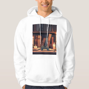 Veste À Capuche T-Shirt Illustration de Joueur Académie Sombre