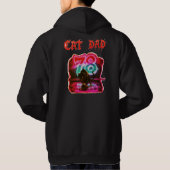 Veste À Capuche T-Shirt Papa Chat (Dos)