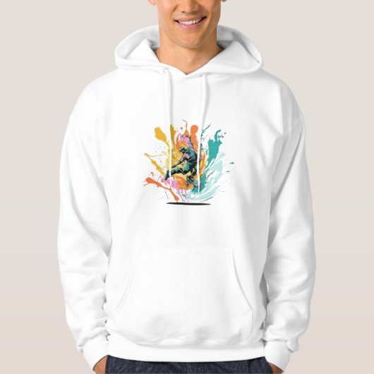 Veste À Capuche T-shirt Patinage (Devant)
