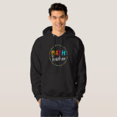 Veste À Capuche T-shirt pour professeur de maths Nerd mathématique (Devant entier)