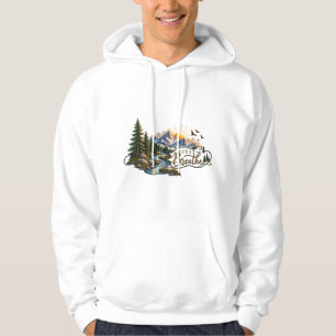 Veste À Capuche T-Shirt « Respirer » Montagne & Forêt