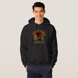Veste À Capuche T-shirt Service Humain Ne Caresse Pas