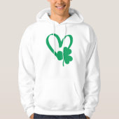Veste À Capuche T-shirt Shamrock de la Saint Patrick (Devant)