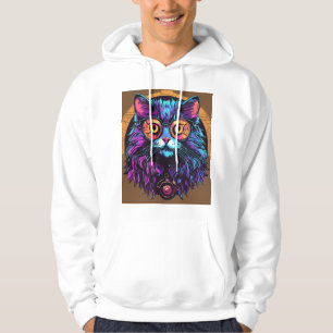 Veste À Capuche T-Shirt Sticky Kitty–Logo Graffiti Cursif Vibrant