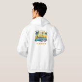 Veste À Capuche T-Shirt Temps Rétro d'Été (Dos entier)