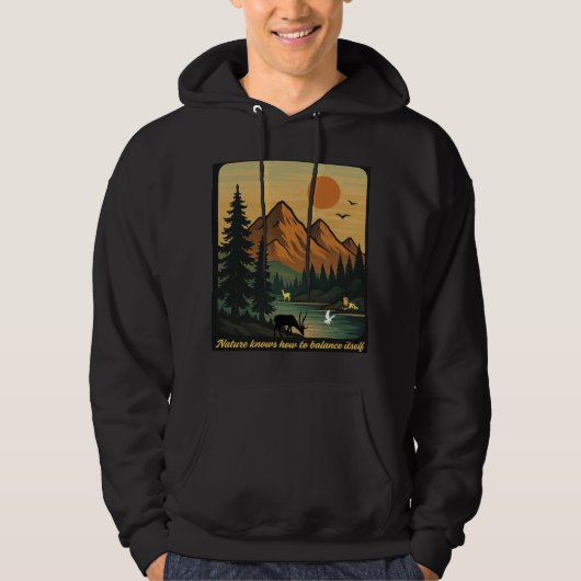 Veste À Capuche T-shirt thème nature (Devant)