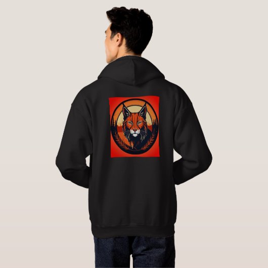Veste À Capuche T-shirt Tigre en colère (Dos entier)