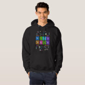 Veste À Capuche Table périodique Chimie Nerd Science Enseignant Ch (Devant entier)