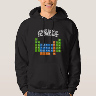Veste À Capuche Tableau périodique du texte de la fanfare de march