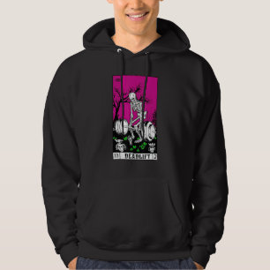 Veste À Capuche Tarot Card Funny Gym Deadlifts entraînement Occult