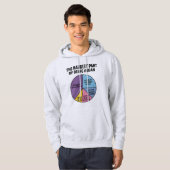 Veste À Capuche Tarte aux difficultés véganes drôle (Devant entier)