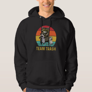 Veste À Capuche Team Trash Opossum Raccoon Funny Animaux Garbage