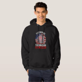 Veste À Capuche technicien de feux d'artifice Je cours, vous exécu (Devant entier)