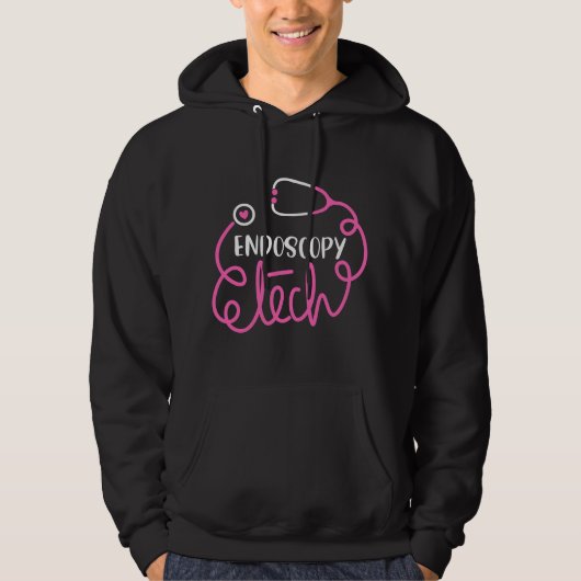 Veste À Capuche Technicien en endoscopie - Techniciens en endoscop (Devant)