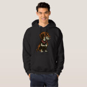 Veste À Capuche Teckel Dachshund Motif (Devant entier)