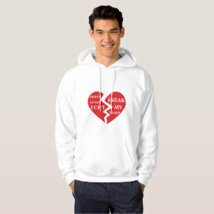 Veste À Capuche Tee amoureuse avec une torsion