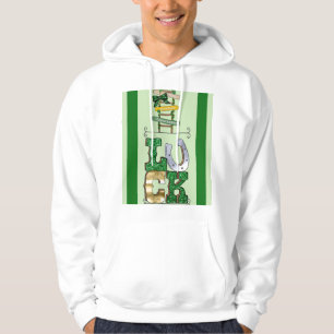 Veste À Capuche Tee - shirt de la Journée Saint-Patricks "LUCK" po