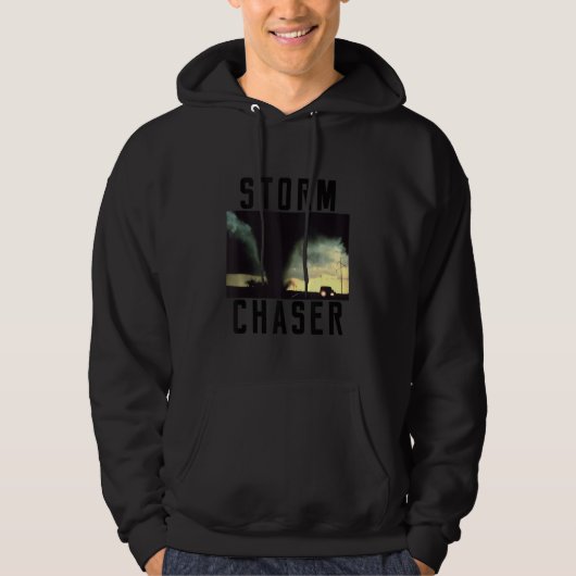 Veste À Capuche Tempête Chaser Tornado Image météorologique (Devant)