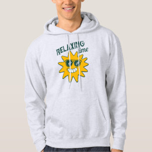 Veste À Capuche Temps de détente soleil avec lunettes de soleil