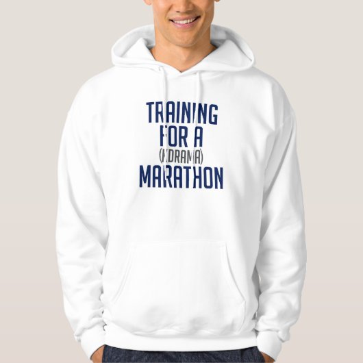Veste À Capuche Temps de formation de marathon ! (Devant)