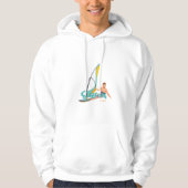 Veste À Capuche Temps de surf de cerf-volant (Devant)