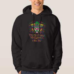 Veste À Capuche Tequila fait tomber mes vêtements Humour mexicain
