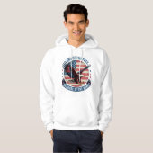 Veste À Capuche Terre du Graphique d'aigle libre (Devant entier)