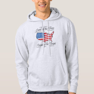 Veste À Capuche Terre du libre en raison des USA patriotiques